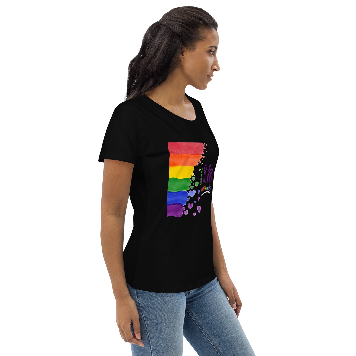 St. Petersburg Pride - Love Wins - Women's fitted eco tee